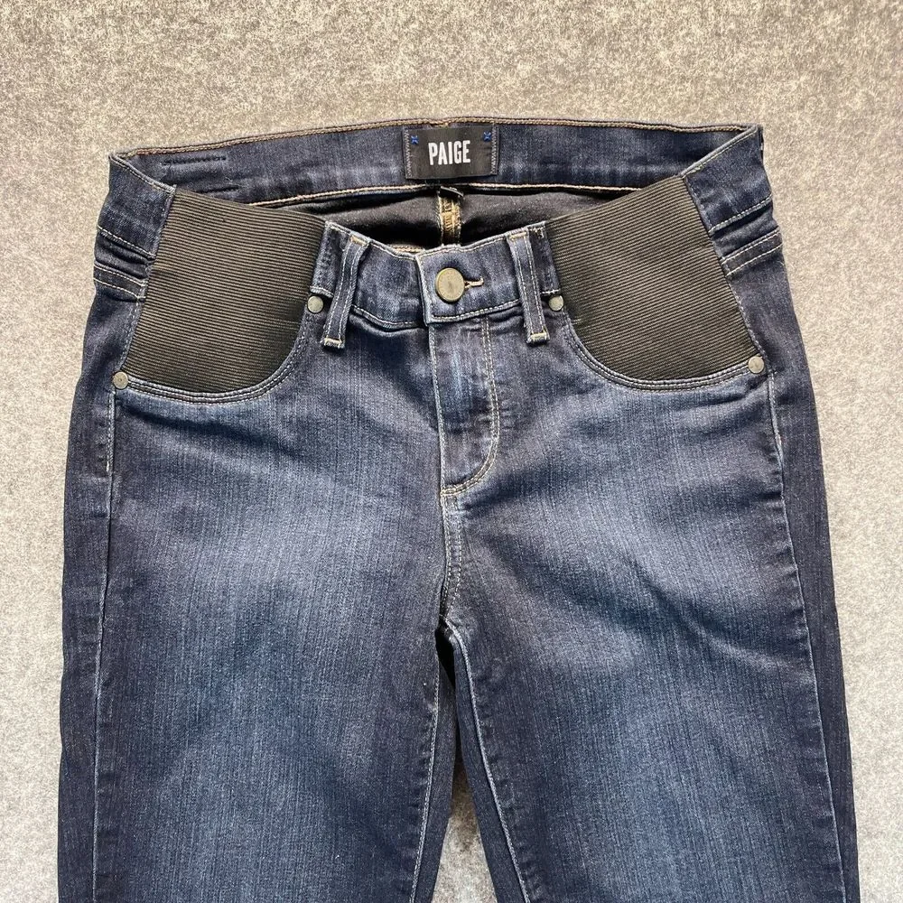 Paige Jeans Women's Size 27 Verdugo Ankle Skinny Dark Blue Stretch Denim‎